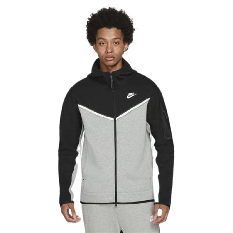 nike tech zwart met grijs|Nike tech fleece.